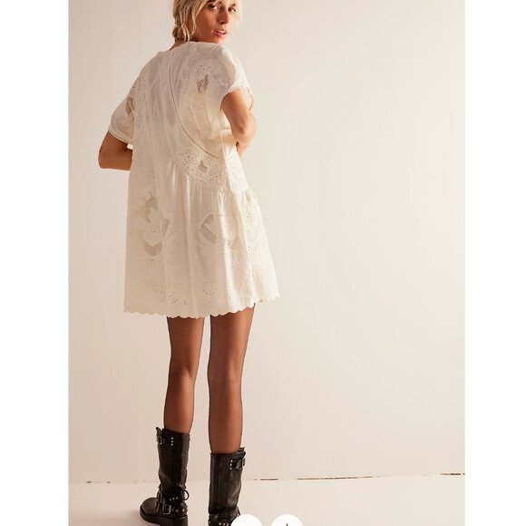 Free People Daylight Mini Dress - Tea - M - Picture 2 of 5